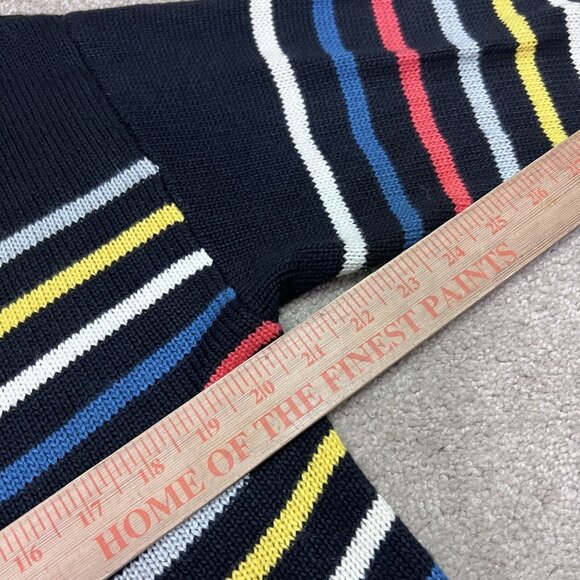 Premise Sweater Women’s Multicolored Striped Long Sleeve Pullover Size Large - Picture 3 of 11